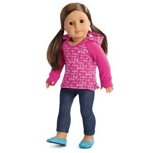 American Girl V-neck hoodie